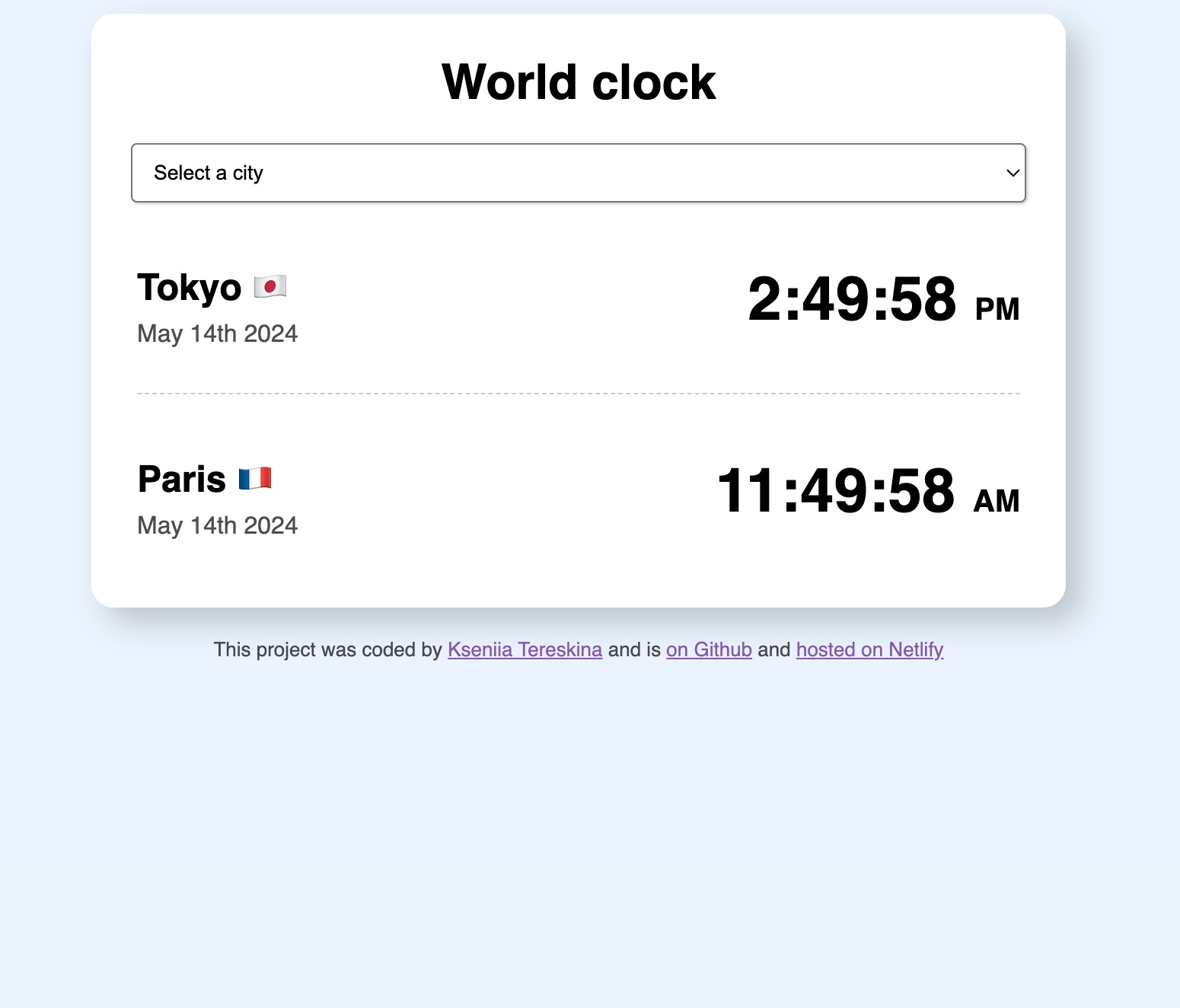 world clock app preview